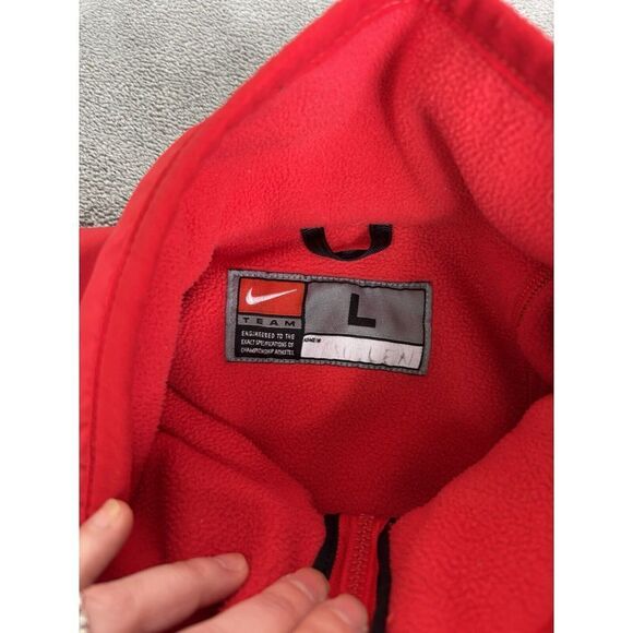 Vintage Y2K Nike Ohio State Buckeyes Full Zip Jacket Men's Size Large Red - Picture 6 of 11